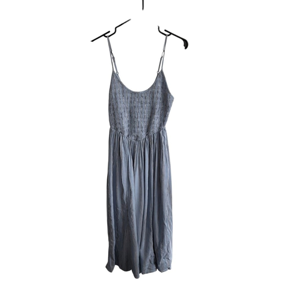 aerie At the Barre Unlined Blue & White Striped Midi Dress Sz XS - Picture 3 of 11